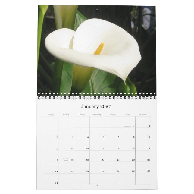 Calendario 2012 de la flora de la galería de (Jan 2027)