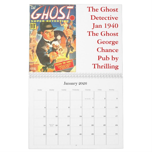 Calendario 2012 de la pulpa del héroe (Jan 2026)