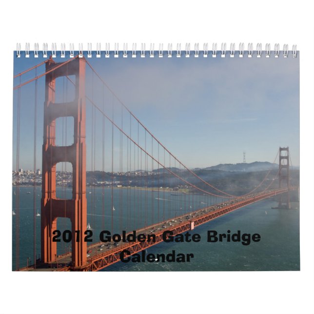 CALENDARIO 2012 DE PUENTE GOLDEN GATE (Tapa)