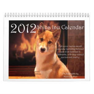 Calendario 2012 de Shiba Inu