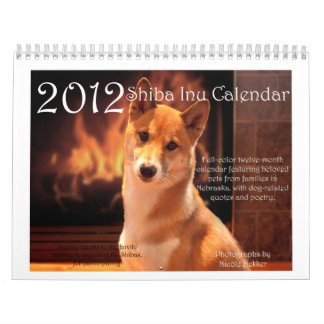 Calendario 2012 de Shiba Inu