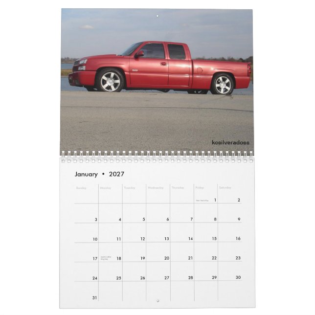 Calendario 2012 de Silverado SS (Jan 2027)