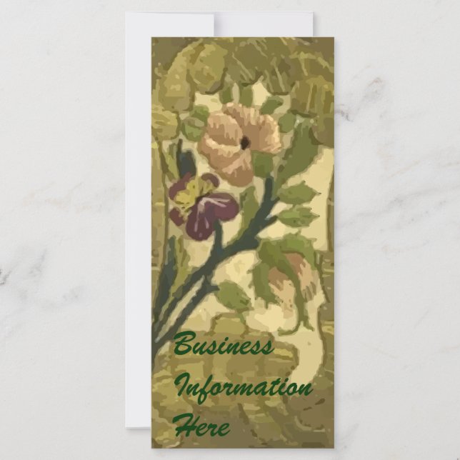 Calendario 2012 de Vintage Embroidered Leaves Flor (Anverso)