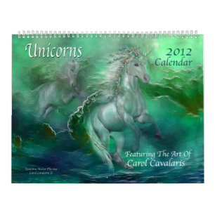 Calendario 2012 del arte de los unicornios