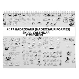 CALENDARIO 2012 DEL CRÁNEO DEL HADROSAUR