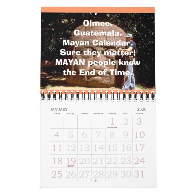 Calendario 2012 del día del juicio final (Jan 2026)