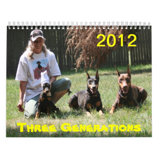 Calendario 2012 del Doberman otra vez