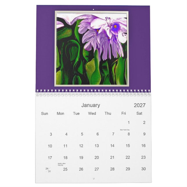 Calendario 2012 del follaje de ArtSylvia (Jan 2027)