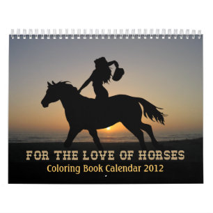 Calendario 2012 DEL LIBRO DE COLORES DE CABALLOS