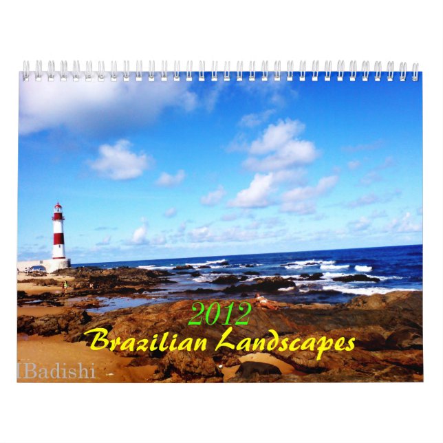 Calendario 2012 paisajes brasileños (Tapa)