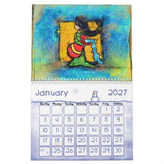Calendario 2012 para los niños (Jan 2027)