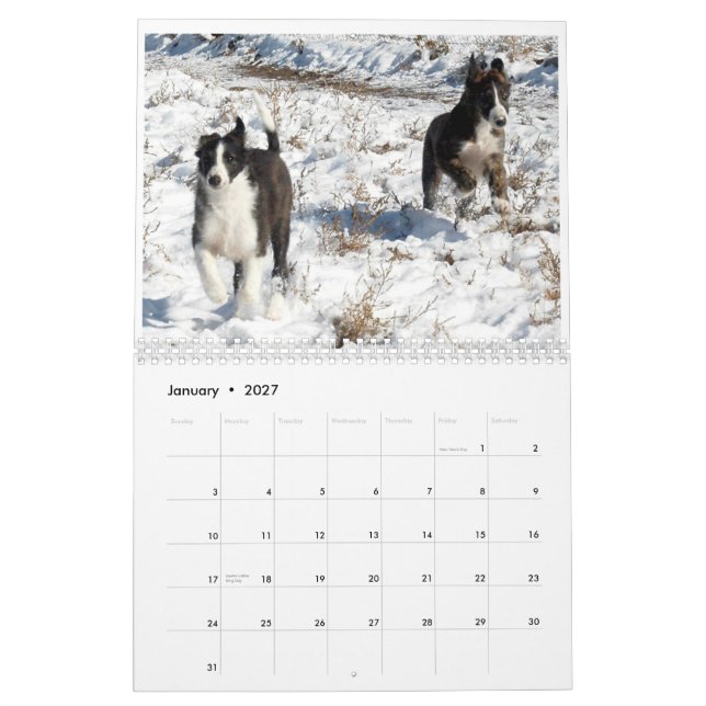 Calendario 2012 perritos de seda 2 de Windhounds (Jan 2027)