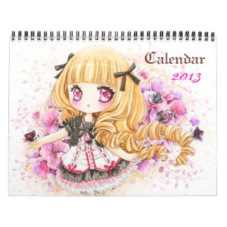 Calendario 2013 - Chicas hermosos del chibi del
