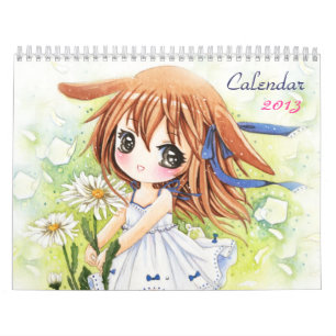 Calendario 2013 - Chicas hermosos del chibi del