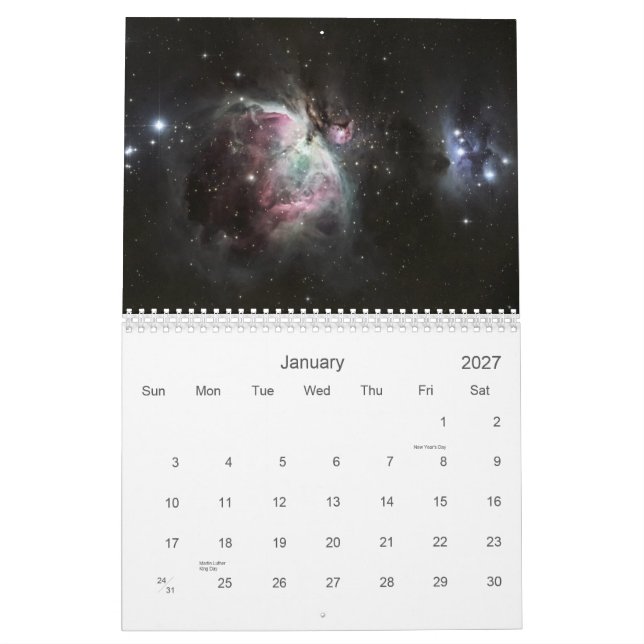 Calendario 2013 de Astro de Sean Parker (Jan 2027)