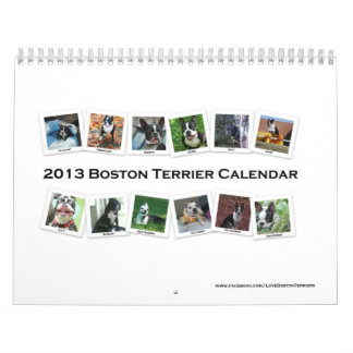 Calendario 2013 de Boston Terrier