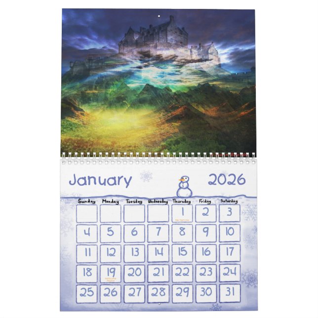 Calendario 2013 de David A. Baker Art (Jan 2026)