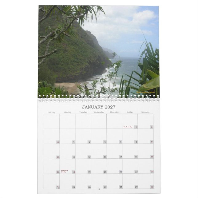 Calendario 2013 de Hawaii (Jan 2027)