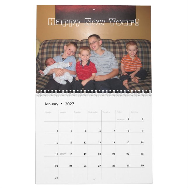 Calendario 2013 de la familia de Bradd (Jan 2027)