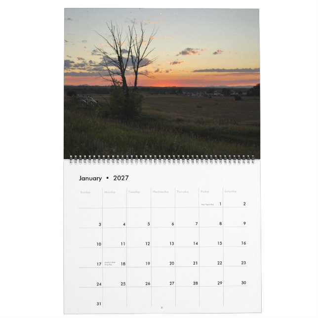 Calendario 2013 de la fotografía de la puesta del (Jan 2027)