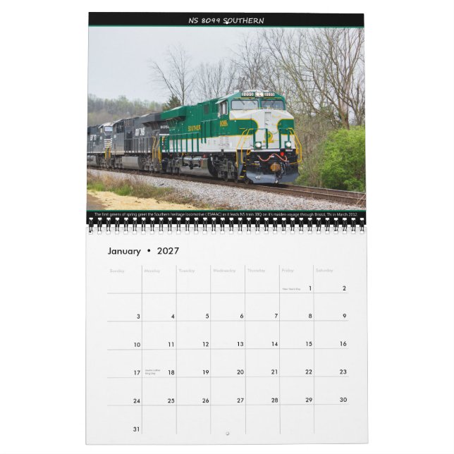 Calendario 2013 de la herencia de Greg Booher NS (Jan 2027)