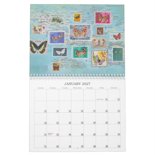 Calendario 2013 de la mariposa (Jan 2027)
