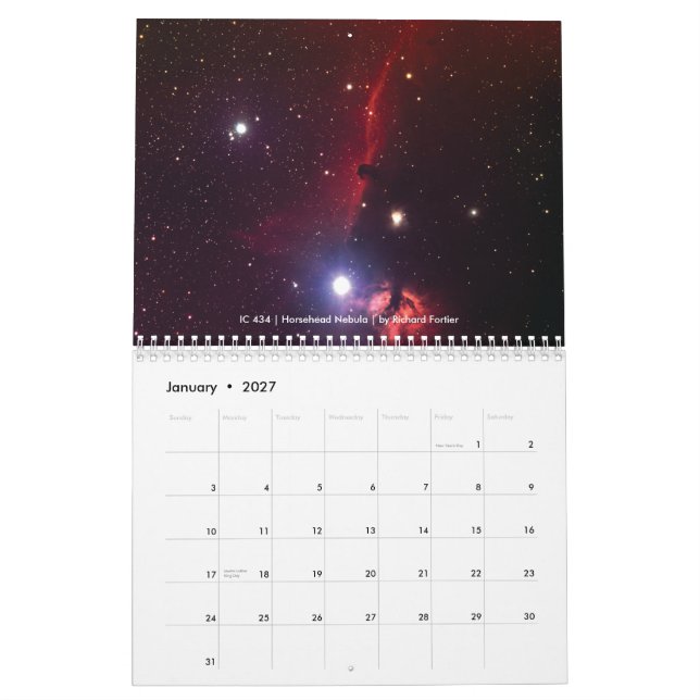 Calendario 2013 de la sociedad de la astronomía de (Jan 2027)