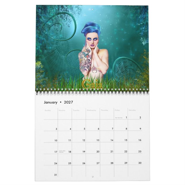 Calendario 2013 del arte de la fantasía (Jan 2027)