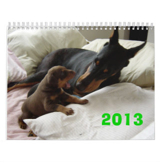 Calendario 2013 del Doberman