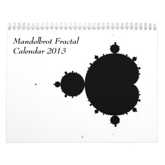 Calendario 2013 del fractal de Mandelbrot (Tapa)