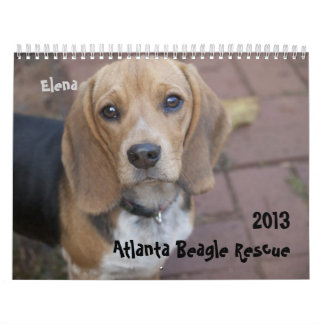 Calendario 2013 del rescate del beagle de Atlanta