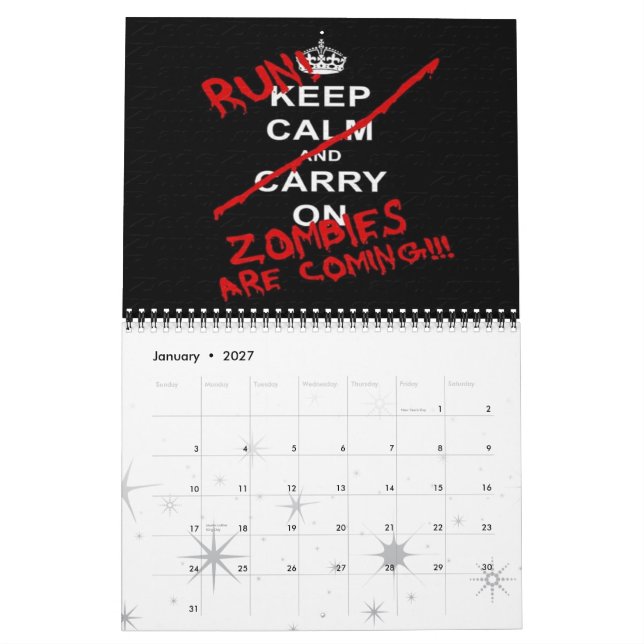 calendario 2013 del zombi (Jan 2027)