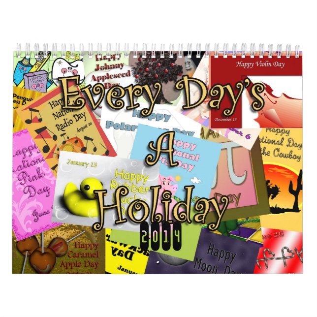 Calendario 2014 al día de fiesta de cada día (Tapa)