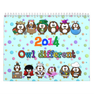 Calendario 2014 búho diferente