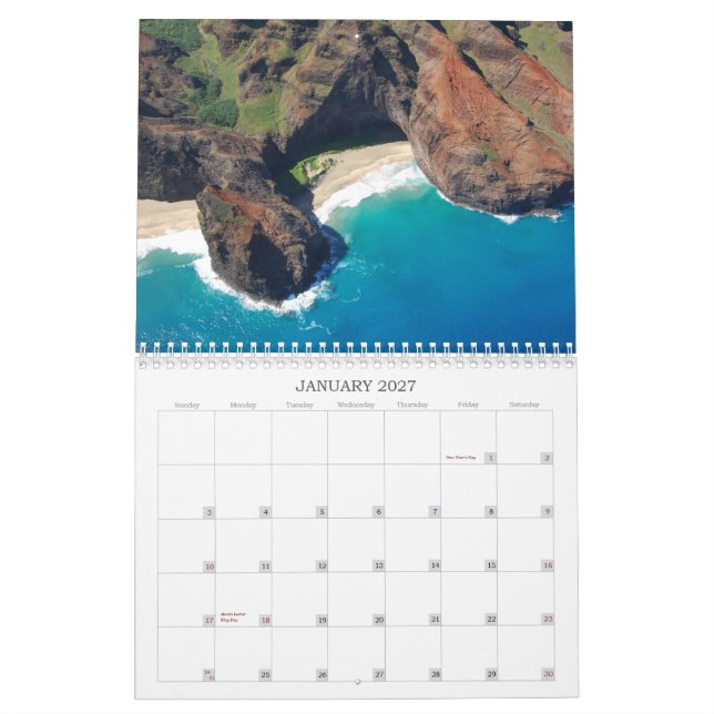 Calendario 2014 de Hawaii (Jan 2027)