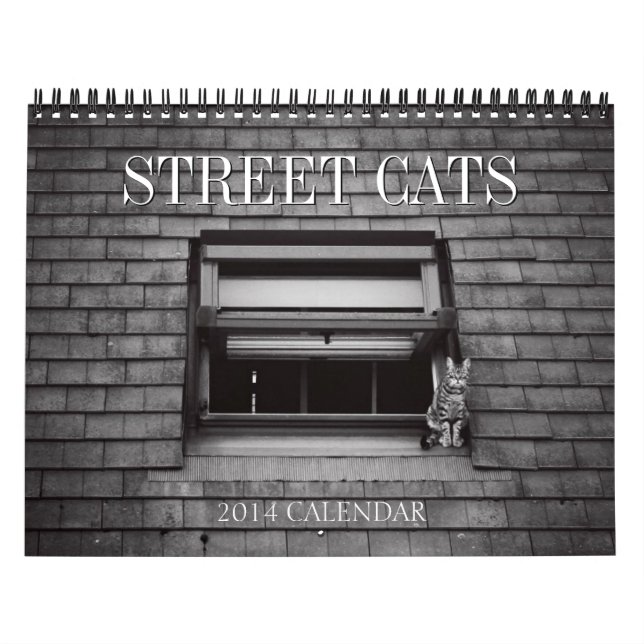Calendario 2014 de la fotografía de los gatos de (Tapa)