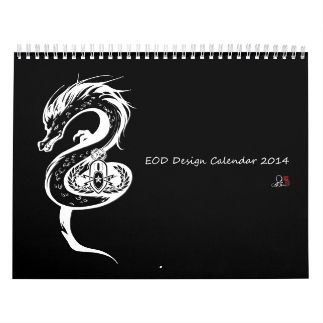 Calendario 2014 del escuadrón de la muerte del EOD (Tapa)