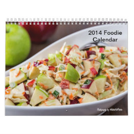 calendario 2014 del foodie de 11 x 17 dos-páginas