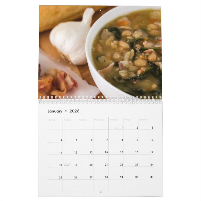 calendario 2014 del foodie de 11 x 17 dos-páginas (Jan 2026)