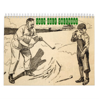 Calendario 2014 del golf del vintage