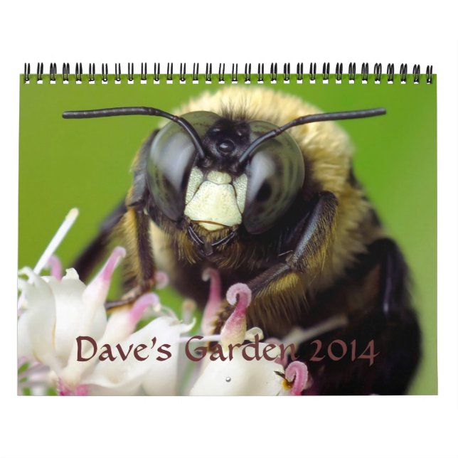 Calendario 2014 del jardín de Dave (Tapa)