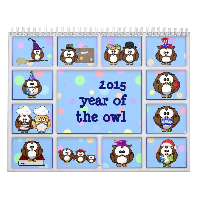 Calendario 2015 año del búho (Tapa)