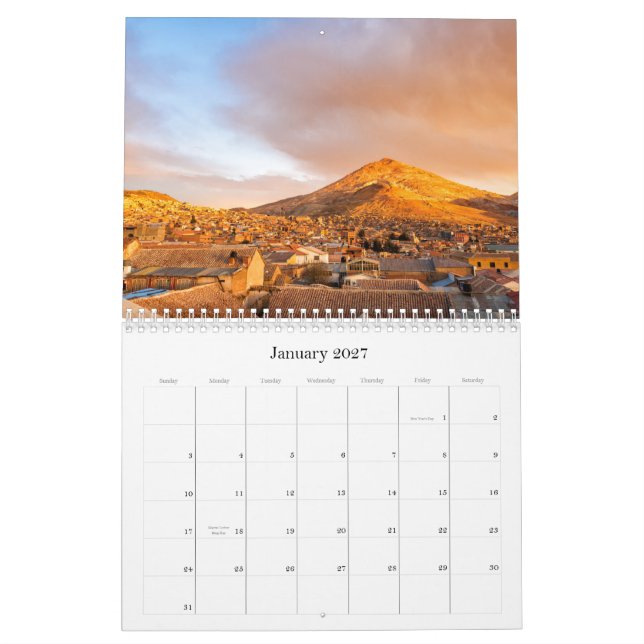 Calendario 2015 de Bolivia (Jan 2027)