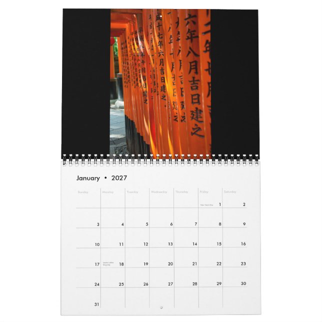 Calendario 2015 de Japón (Jan 2027)
