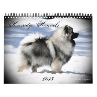 Calendario 2015 de Keesridge Keeshonden