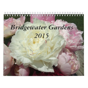 Calendario 2015 de la flor de los Peonies