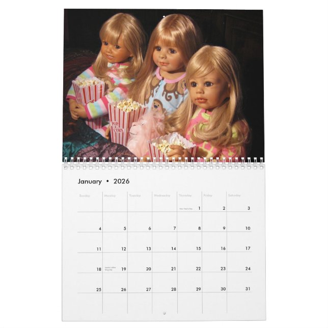 Calendario 2015 de la foto de las muñecas de la (Jan 2026)