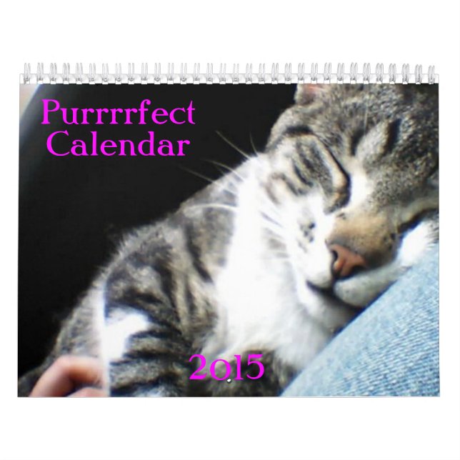 Calendario 2015 de los gatos y de los gatitos (Tapa)