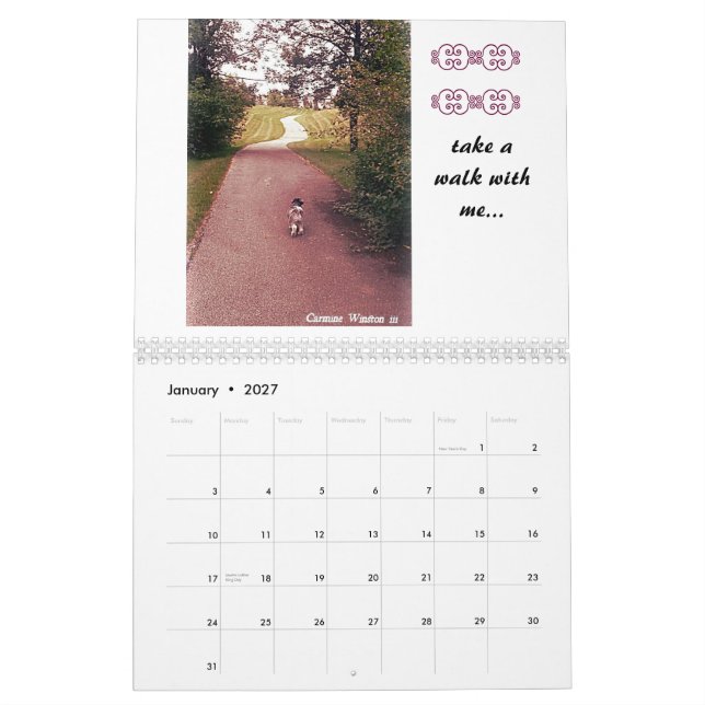 Calendario 2015 de Winston III "Pawsome " del (Jan 2027)