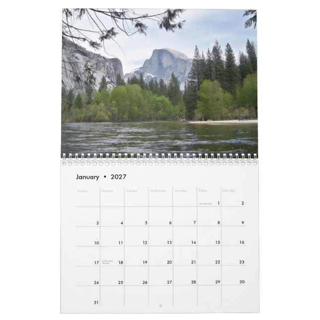 Calendario 2015 de Yosemite (Jan 2027)